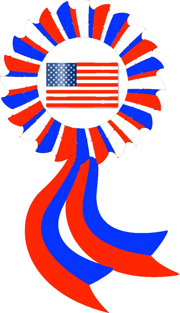 Us Flag Ribbon By Britannialoyalist - United States Olympic Committee (582x1008)