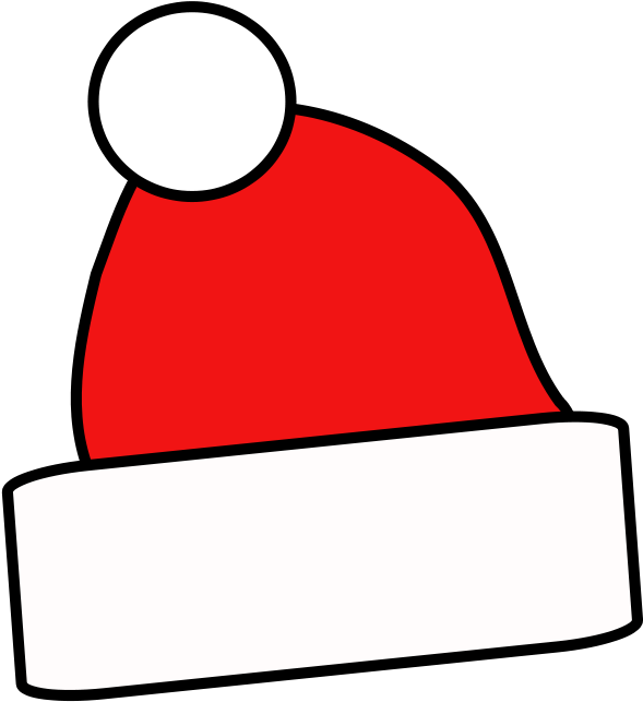Free Simple Santa Cap Clip Art - Free Simple Santa Cap Clip Art (800x800)