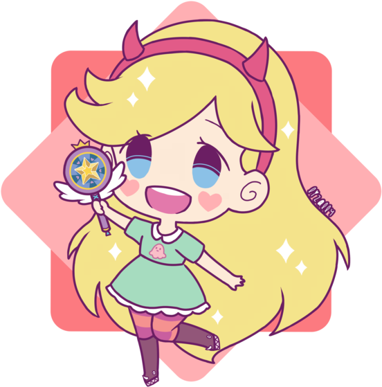 Soulzxd Yt - Kawaii Chibi Star Butterfly (600x585)