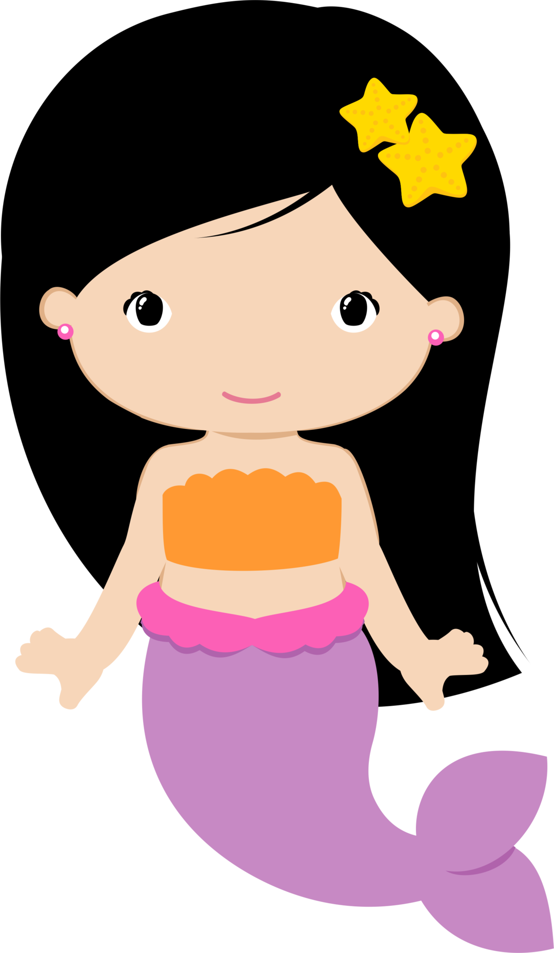 Pin By Marina ♥♥♥ On Mar Ii - Mermaid Clipart (1080x1855)