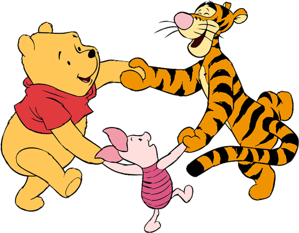 Cuddling Clipart Winnie The Pooh - プー さん 背景 透明 (600x479)