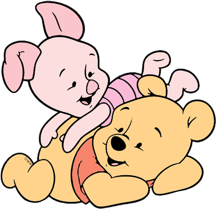 Winnie The Pooh Clipart Hugging - Baby Winnie The Pooh (450x433)