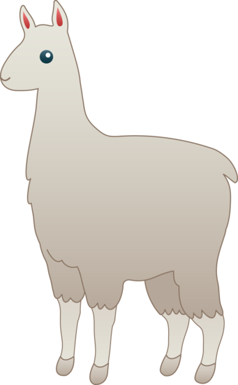 Alpaca - Clipart - - Llamas Clip Art (341x550)