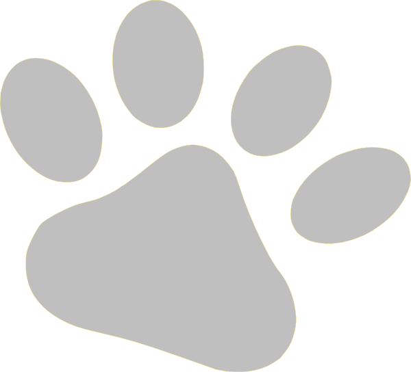 Slate Pet Paw Clip Art At Clker - Dog Paw Png (600x544)
