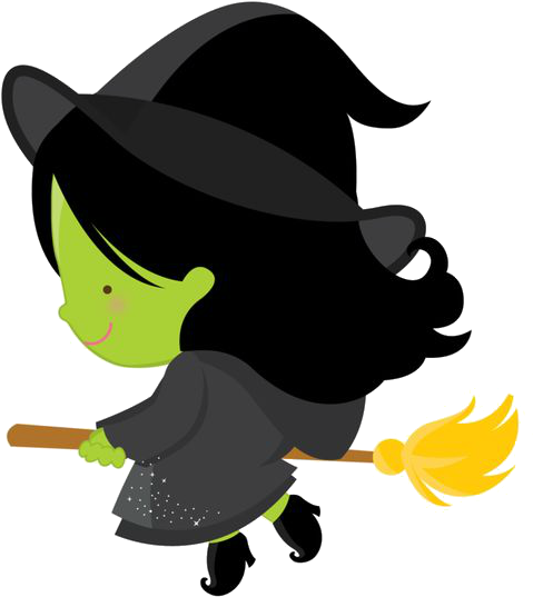 Png - Cute Halloween Witch Clipart (564x649)