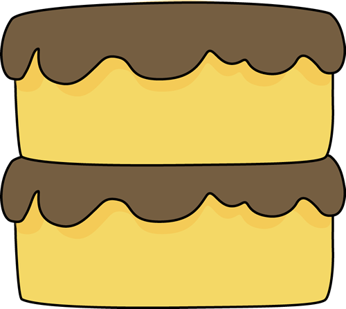 Yellow Cake Clipart - Layer Of Cake Clip Art (500x446)