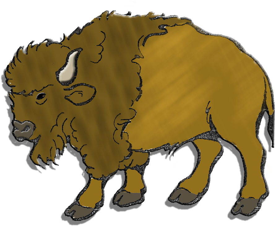 Buffalo Herd Clipart, Cliparthunt - Bison (1031x800)