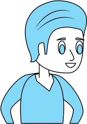 Young Man Cartoon - Young Man Cartoon (550x550)