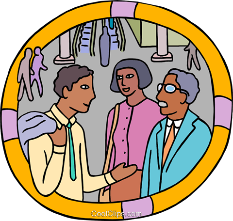 Office Workers Chatting Royalty Free Vector Clip Art - Culture (480x456)