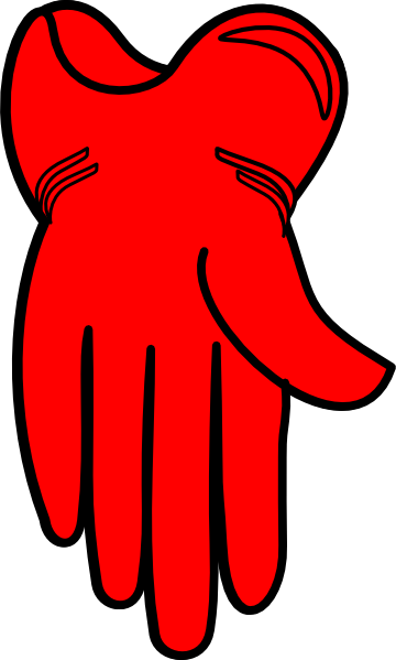 Gloved Hand Clip Art - Fashion (360x599)