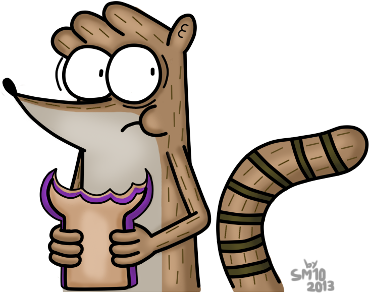 Rigby Can't Enjoy His Sandwich By Supermaster10 - Cartoon (1024x768)