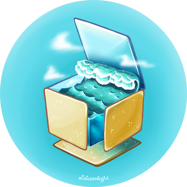 Ocean Box By Erzhena Mishkina, Via Behance - Cake (600x600)