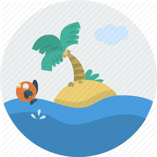 Hd File, The Ocean, Palm Trees, Sand, Archive Wallpaper - Dribbble (512x512)