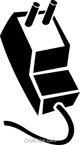 Electric Plug Royalty Free Vector Clip Art Illustration - Electric Plug Royalty Free Vector Clip Art Illustration (264x480)