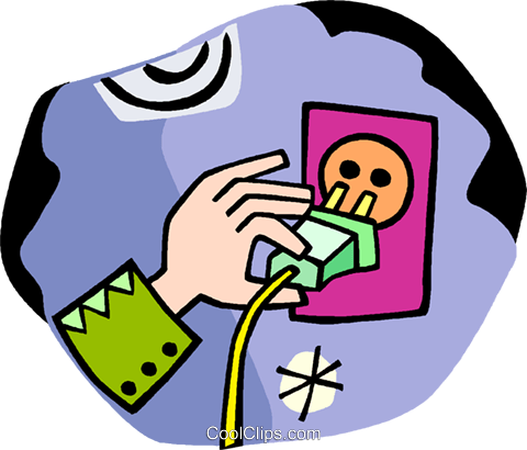 Clip Art Plug It In - Clip Art Plug It In (480x410)