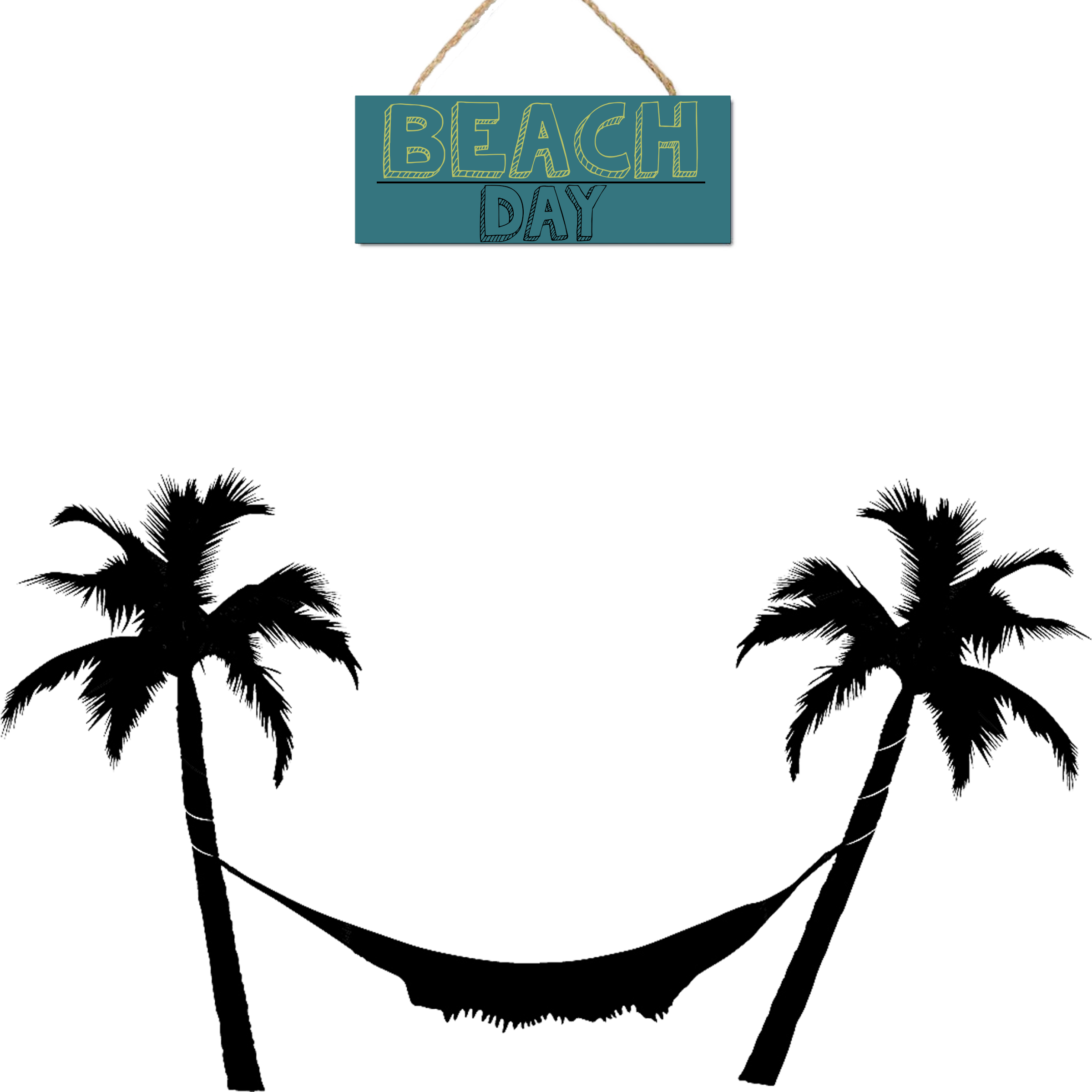 Arecaceae Hammock Tree Clip Art - Palm Tree Hammock Tattoo (2400x2400)