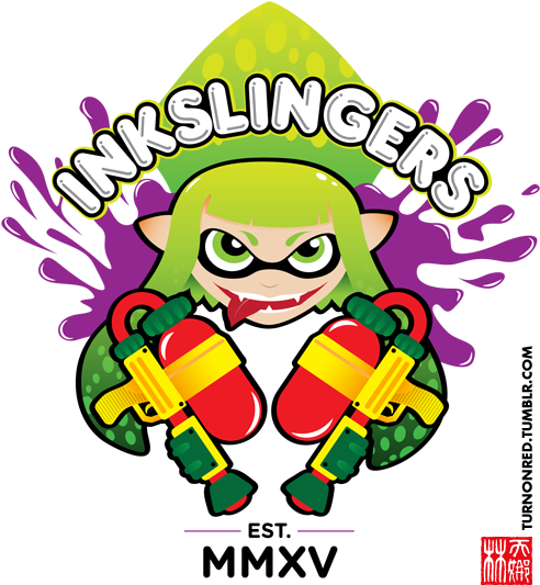 I Love The Style Of Splatoon And Wanted To Vector Something - Cartoon (500x563)