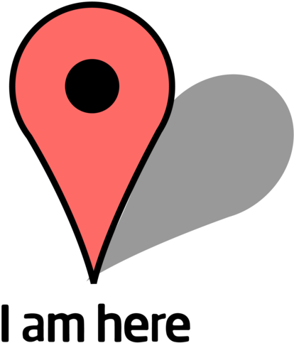 Google Map Marker Square Sticker 3" X 3" (500x500)