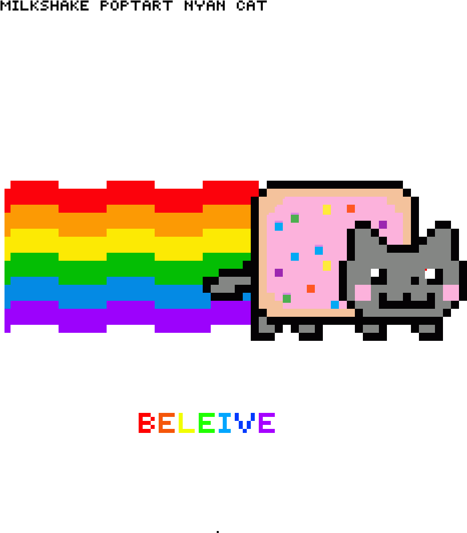 Milkshake Nyan Cat - Nyan Cat (1400x1400)