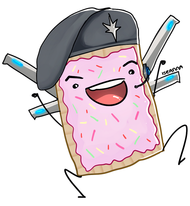 Val As A Poptart - Cartoon (757x700)