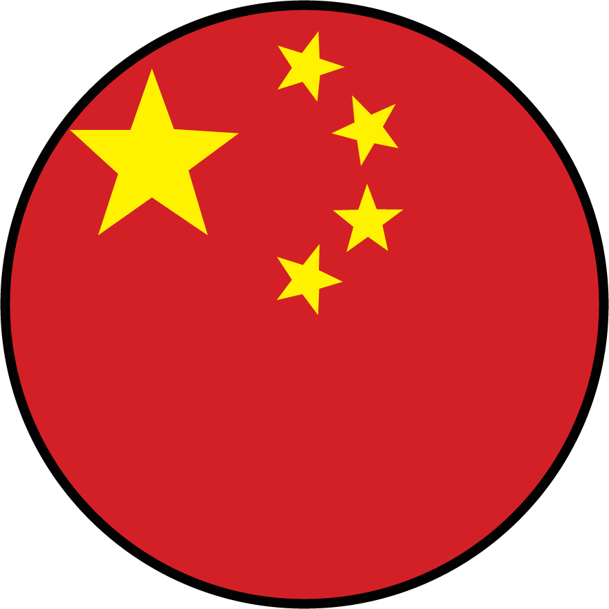 Chinese Club - China Circle Flag Png (886x886)