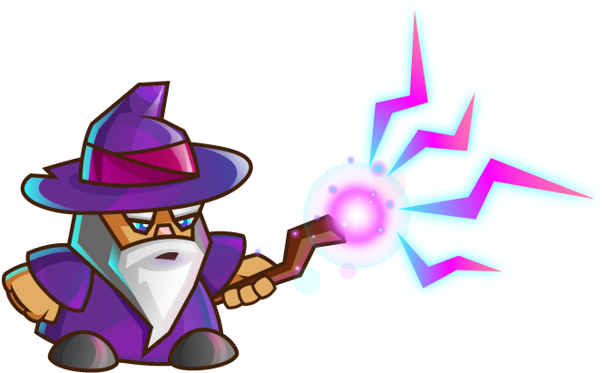 Wizard Clipart - Wizard Casting Spell Png (699x418)