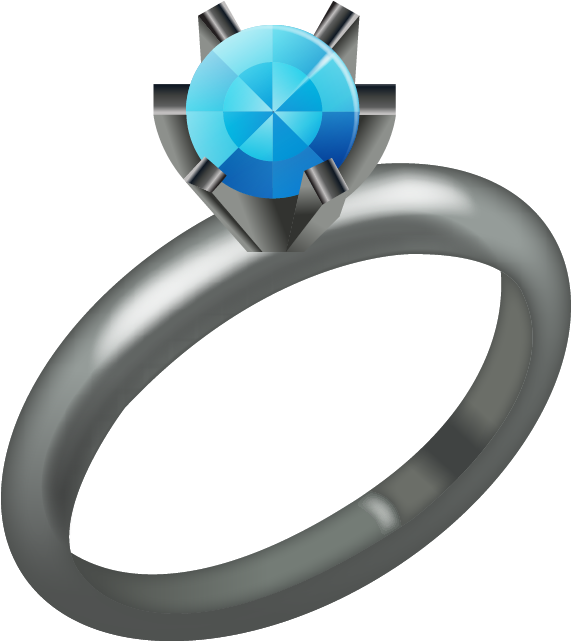 Wedding Rings Emoji Beautiful Diamond Ring Emoji - Diamond Ring Emoji Png (640x640)
