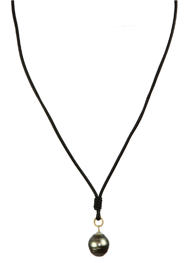 Gallery Of Black Leather Necklace - Necklace (860x860)