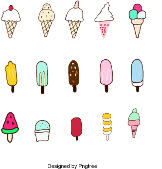 Cartoon Hand-painted Ice Cream Dessert, Ice Cream, - Ice Cream (360x360)