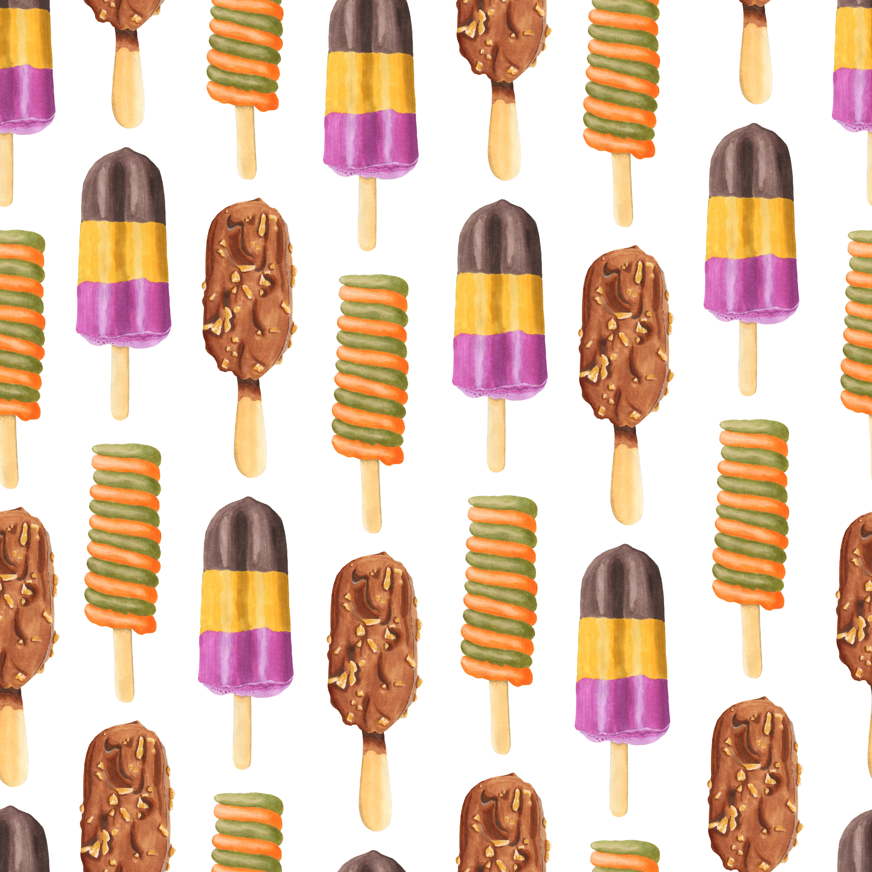 Ice Cream Cake Fudge Ice Cream Cone - 2017-2018 Academic Planner: Monthly And Weekly School (3600x3600)