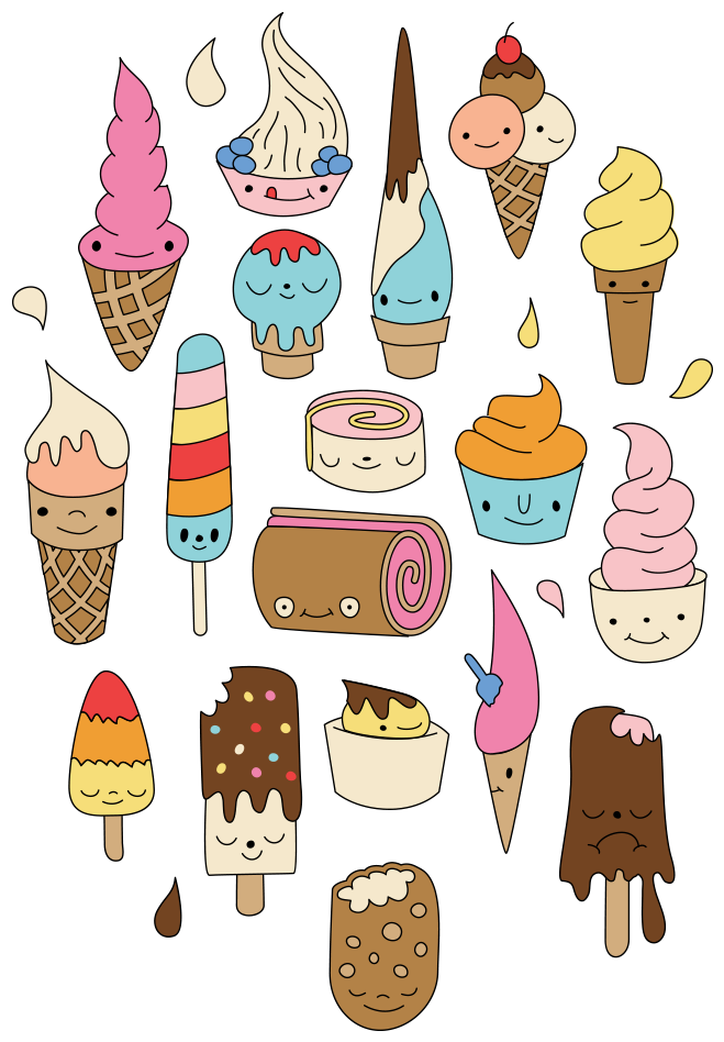 Adesivo Ice Cream By Elebea De Sasa Elebea Na - Gelato (962x962)