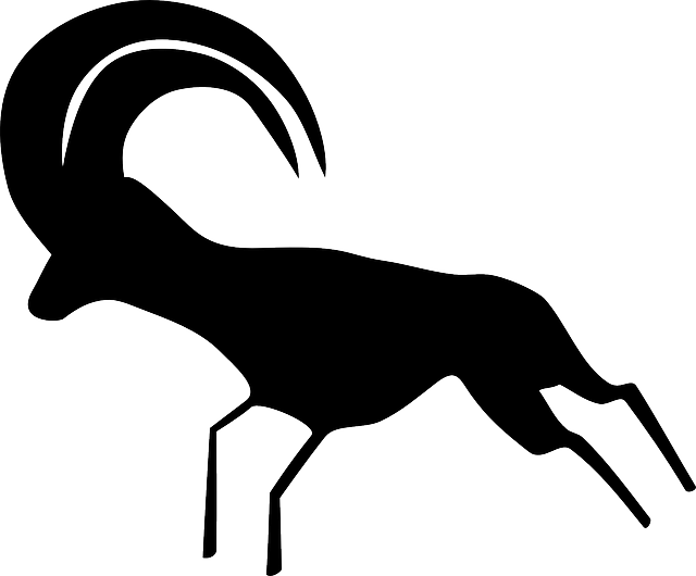Primitive Antelope, Neolithic, Sahara, Ancient, Animal, - Cave Painting Animal Outlines (640x530)
