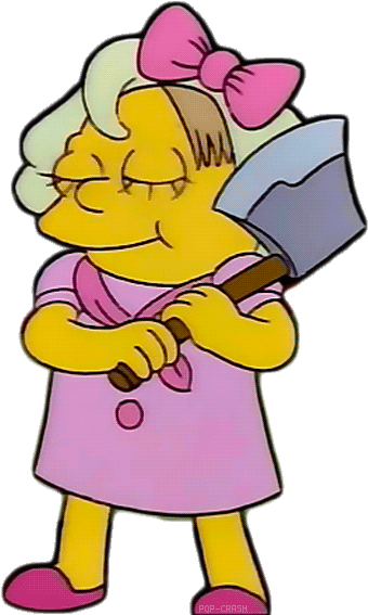 Forty Whacks With A Wet Noodle Bart Literally Me Rh - Simpsons Transparent Gif (427x599)