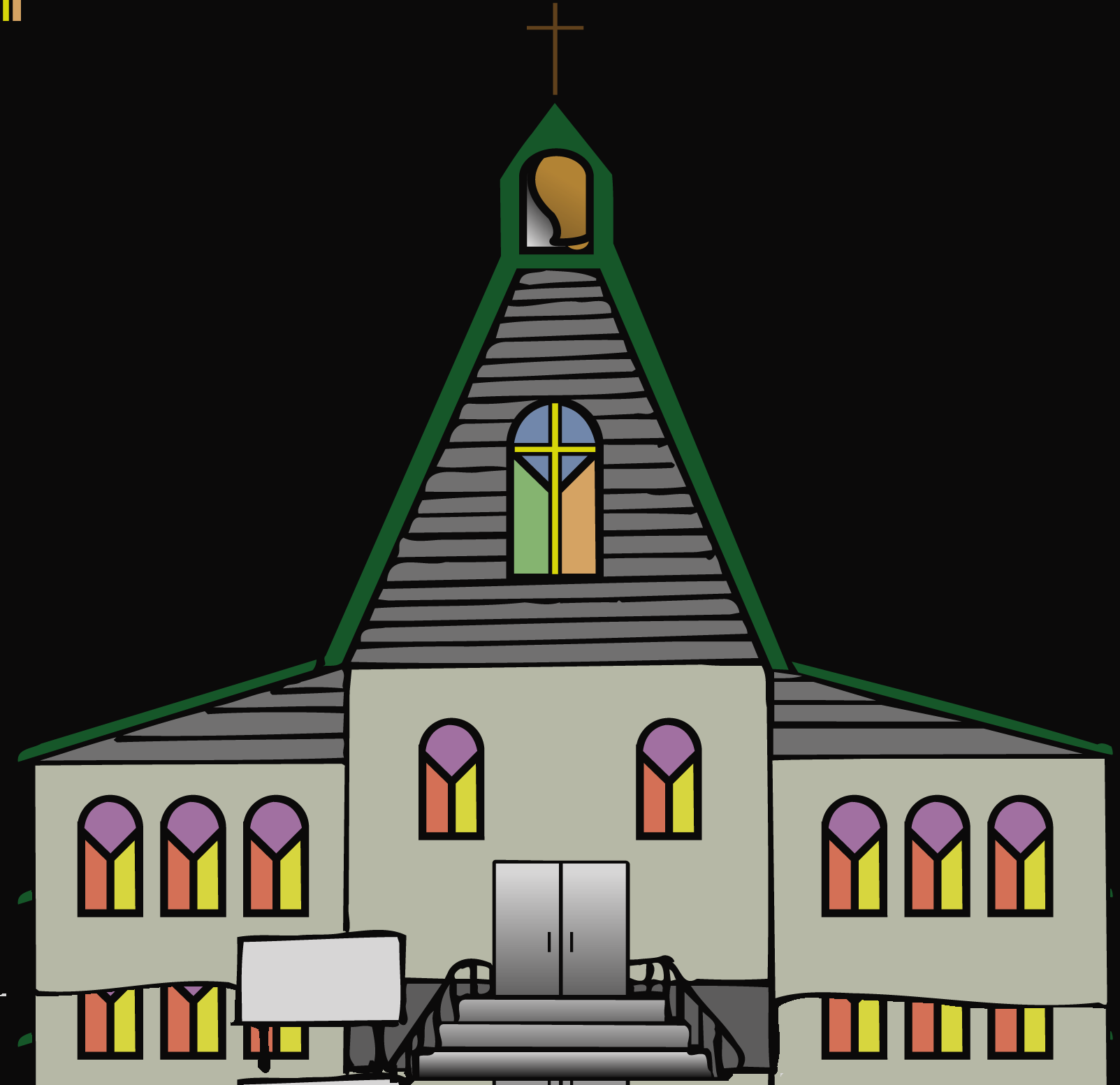Church Building Clip Art Free Clipart Images Clipart - Church Clipart Transparent Background (1603x1553)