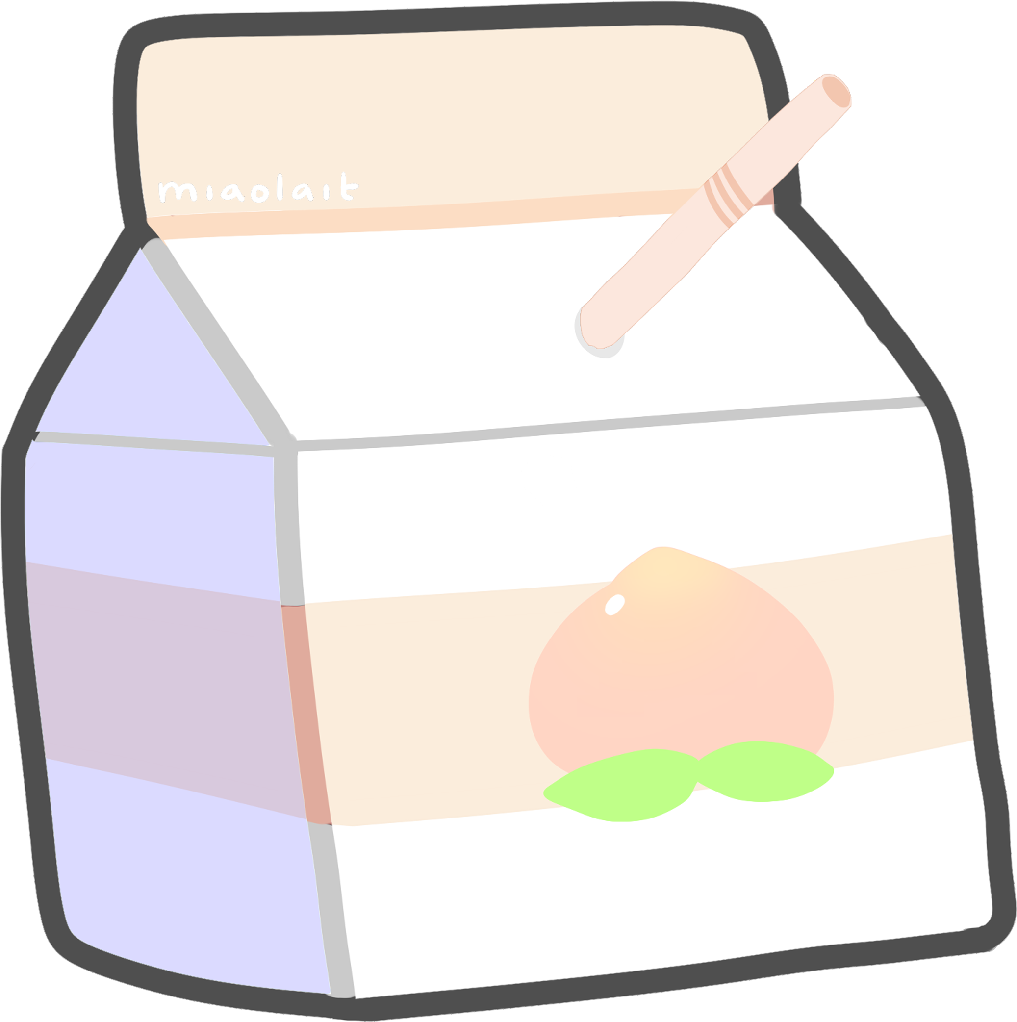 Material Clip Art - Milk Carton (3000x3000)