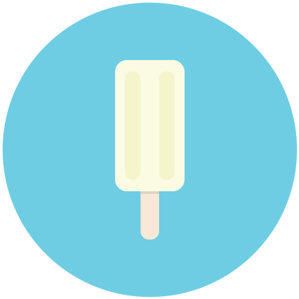 Cream, Creme, Dessert, Sweet, Ice, Freezing, Stick - Ice Cream Flat Png (512x512)