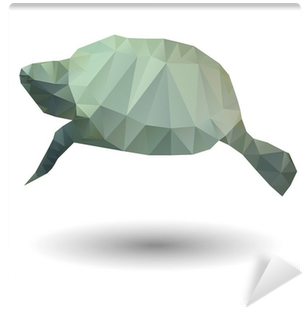 Abstract Illustration Of Sea Turtle In Origami Style - Sea Turtle (400x400)