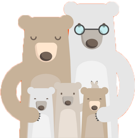 Designer Graphic Design Illustration - Party Of Five (658x494)