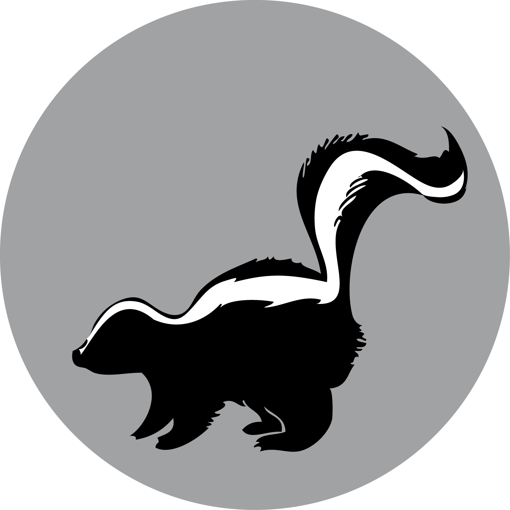 Raccoon Silhouette American Mink Duck Skunk - Skunk Silhouette (1658x1658)