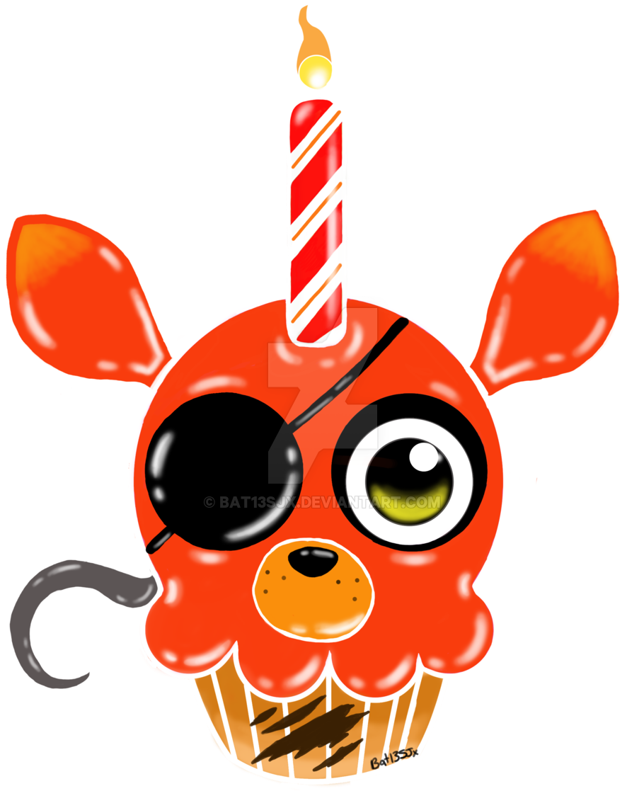 Foxy Cupcake Tshirt Design By Bat13sjx Foxy Cupcake - Cupcake Foxy (1024x1116)