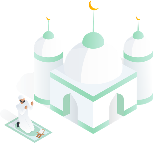Ramadan Illustration - Mosque (531x494)