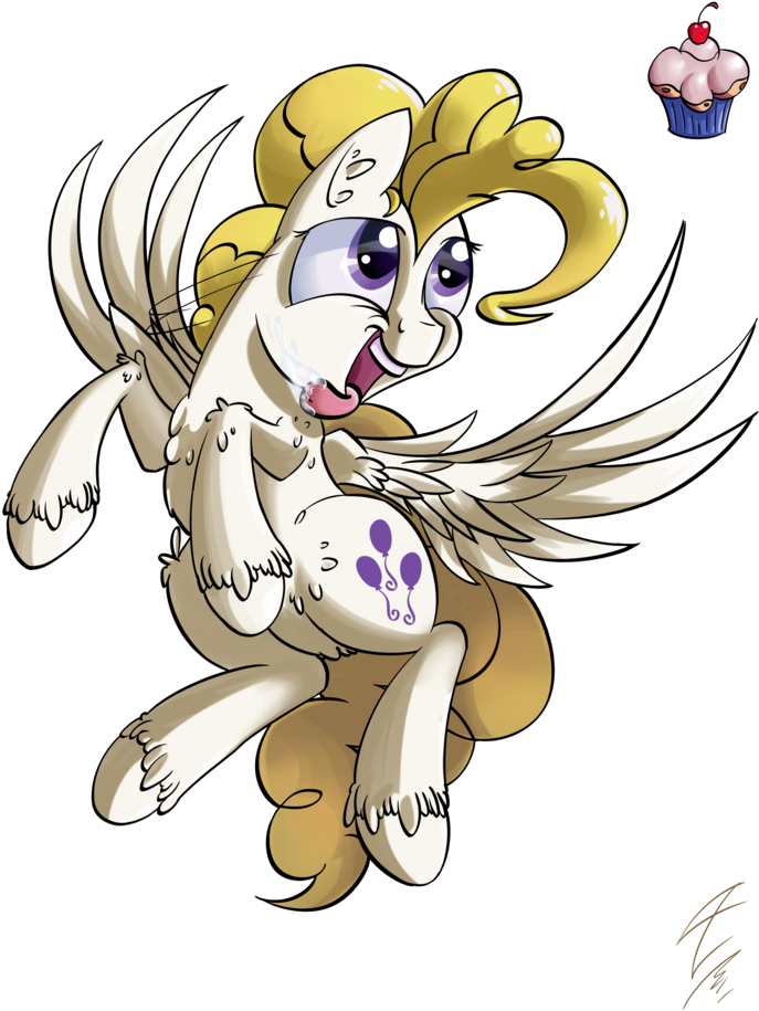 Tony-retro, Cupcake, Food, High Res, Rearing, Safe, - Cartoon (724x1024)