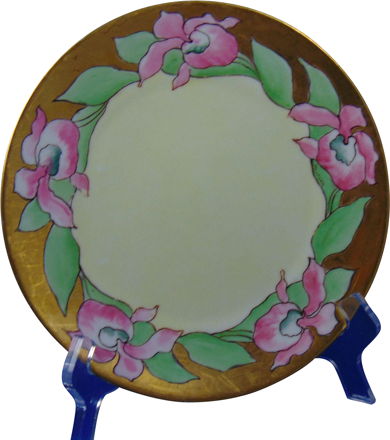 Hermann Ohme Silesia Arts & Crafts Floral/orchid Design - Plate (1468x1468)