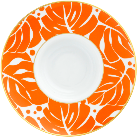 Pasta Plate - Fürstenberg Auréole Colorée Pastateller Absinth (500x500)