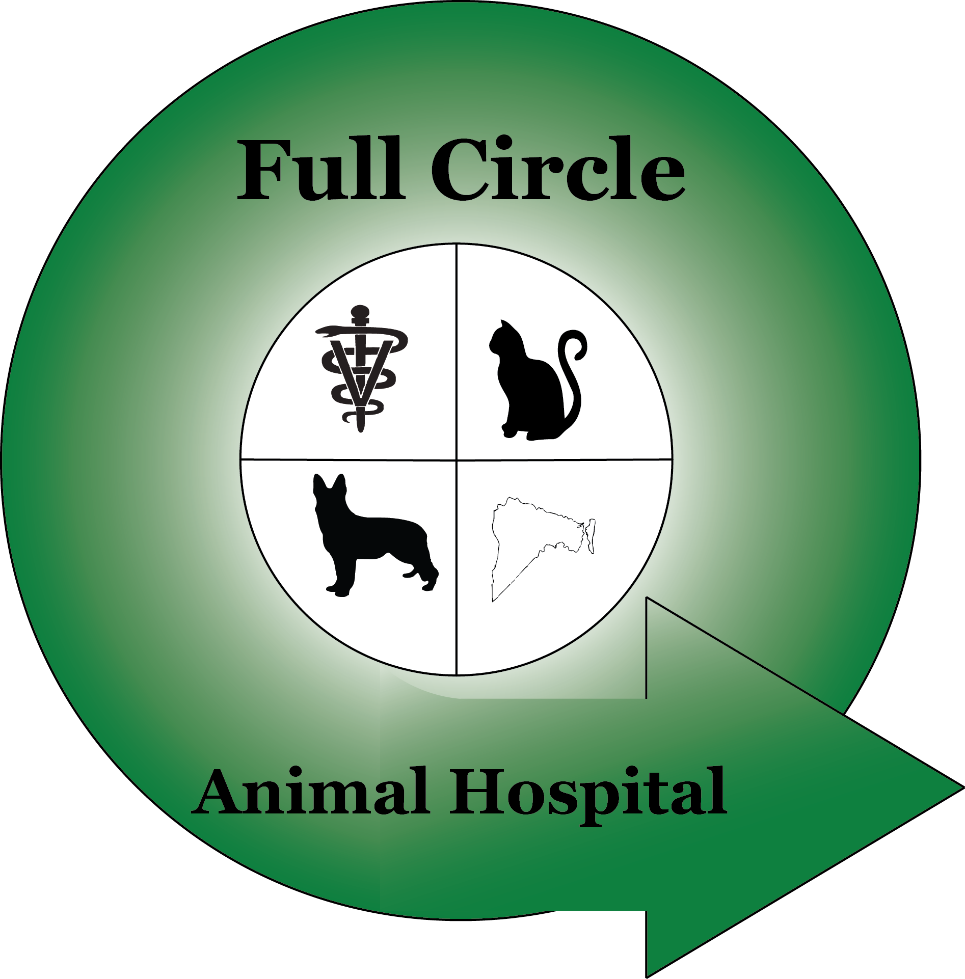 Full Circle Animal Hospital Logo - Logo (1894x1922)