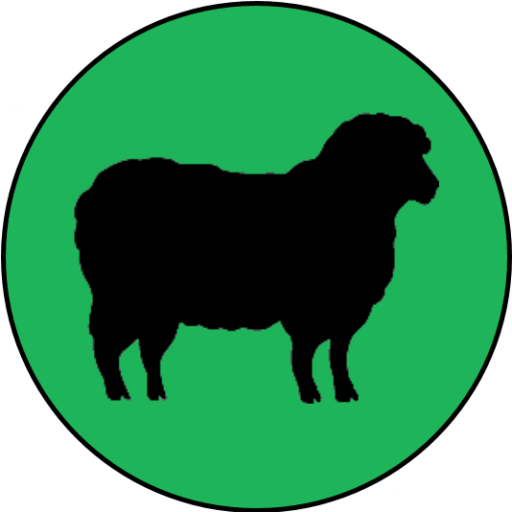 Sheep Silhouette Stencil Clip Art - Graphics And More Sheep Lamb Wall Vinyl Art, Vinyl (512x512)
