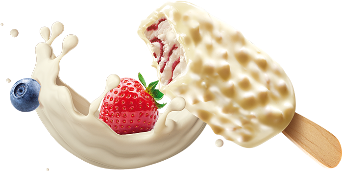 Berries 'n' Cream - London Dairy Ice Cream Png (992x376)