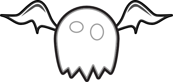 Monsters 2 Black White Line Art Christmas Xmas Stuffed - Euclidean Vector (555x263)
