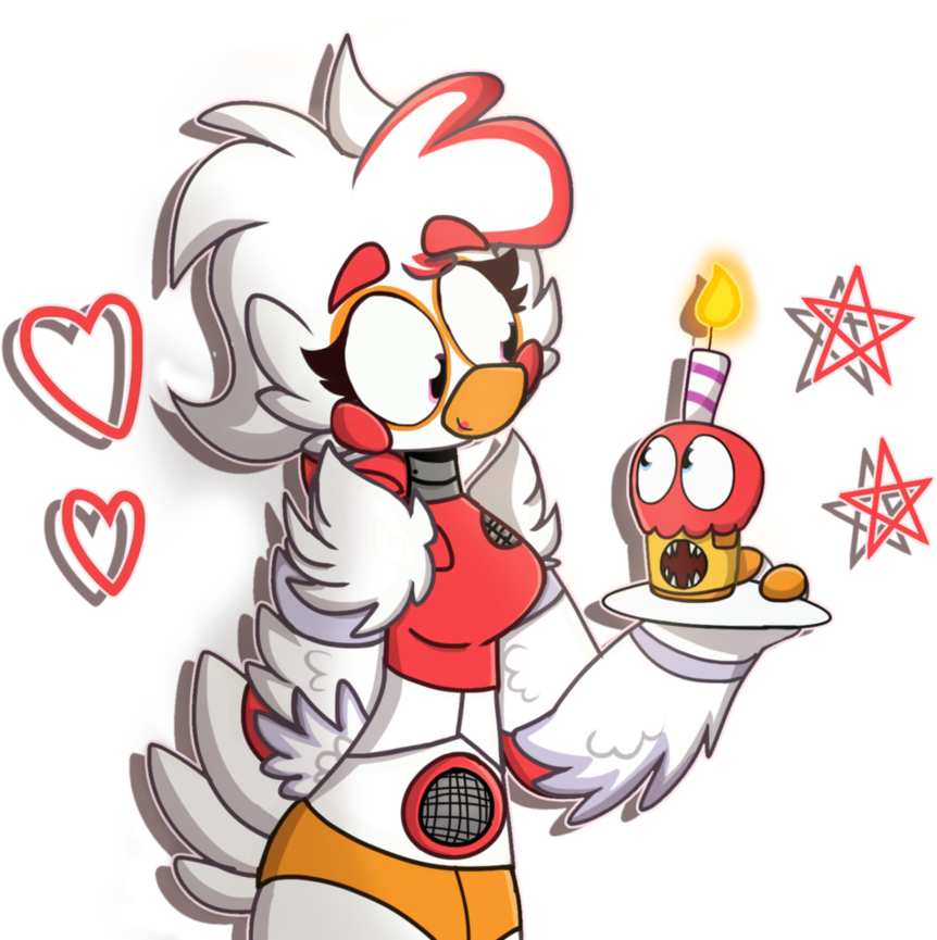 Funtime Chica [fnaf] By Pegasusvixen7950 - Funtime Foxy X Funtime Chica (925x864)