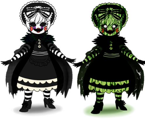 Puppet Design Based On A Cosplay I Did Once - Phantom Puppet Fnaf 3 (500x414)